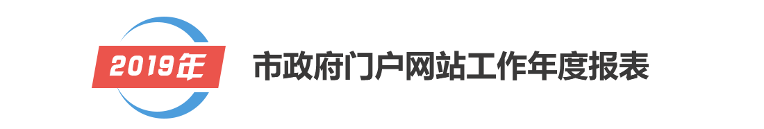 2019年市政府門戶網站工作年度報表